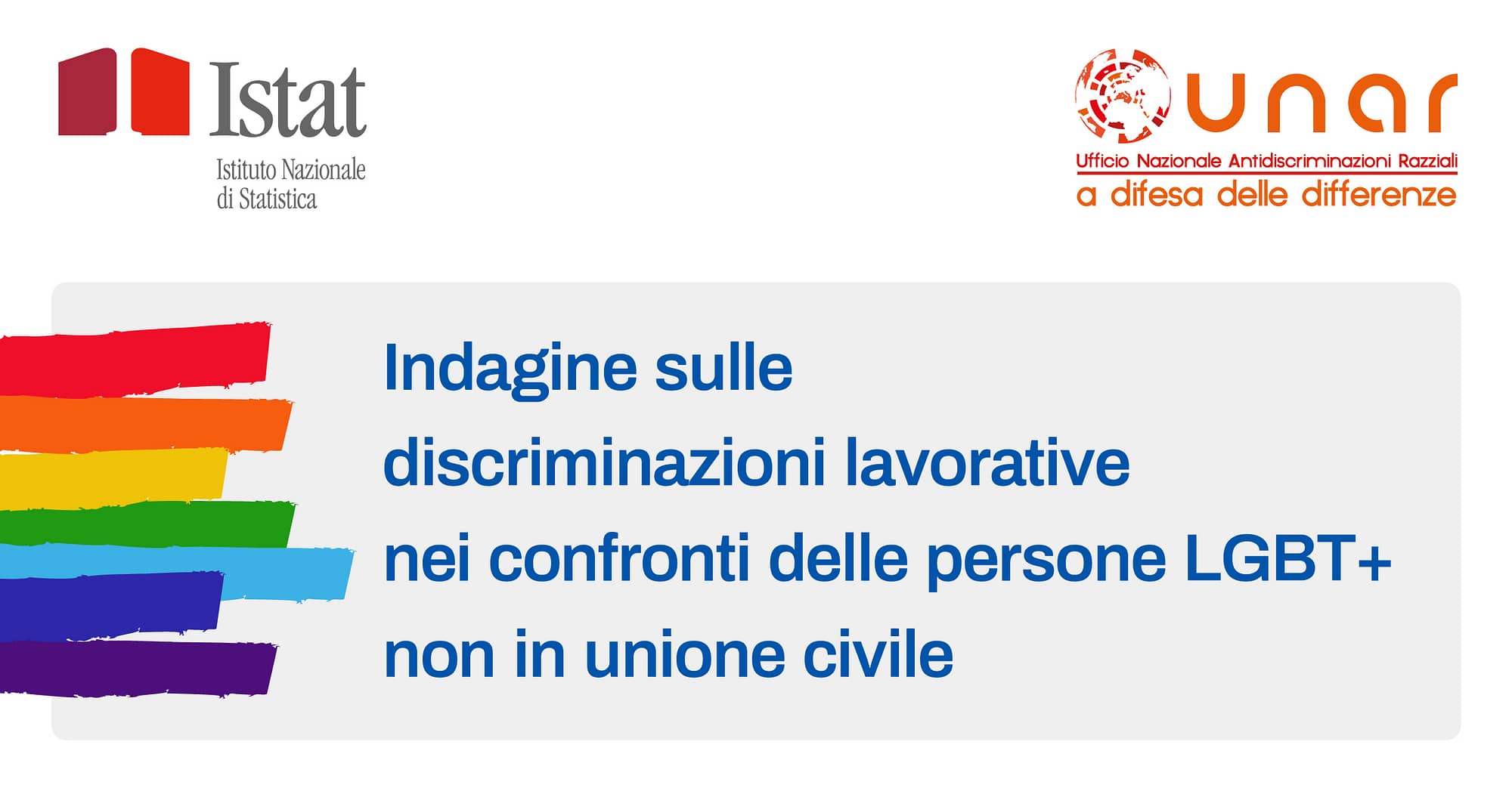 Indagine Istat sulle discriminazioni lavorative nei confronti delle persone LGBT+ (non in unione civile)
